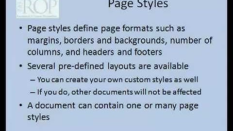 Manual Page Breaks and Page Styles in Writer 2012