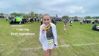 I ran my first MARATHON | 3:31:06 debut