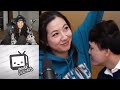 Valkyrae reacts to offline tv and friends roomies try super bunny man
