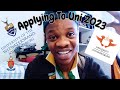 How to apply to uni as an upgrading student in 2023 south african youtuber