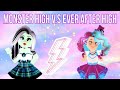 ОДЕВАЕМСЯ В МОНСТРЯШЕК И ЭВЕРЯШЕК В РОЯЛ ХАЙ | Monster High vs. Ever After High | Sisters Sprinkles