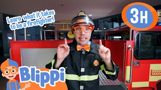 Blippi The Firefighter at Your Service + More | Blippi and Meekah Best Friend Adventures