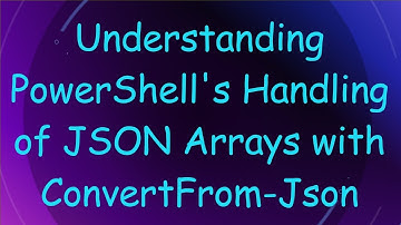 Understanding PowerShell