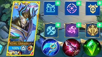 ZHASK NEW PERFECT BUILD FOR THE PERFECT EMBLEM!!SOLO RANKED GAME🔥| ZHASK BEST BUILD 2023