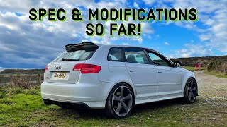 MY AUDI RS3 SPEC LIST & MODIFICATIONS SO FAR! *10 MONTH OWNERSHIP*