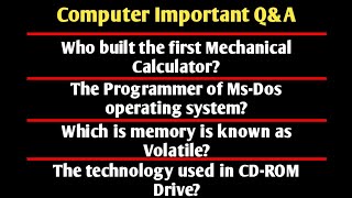 Computer Important Gk | Computer Quiz | #shorts screenshot 4