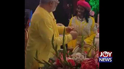 Rawlings dances with Konadu on her 70th birthday b...