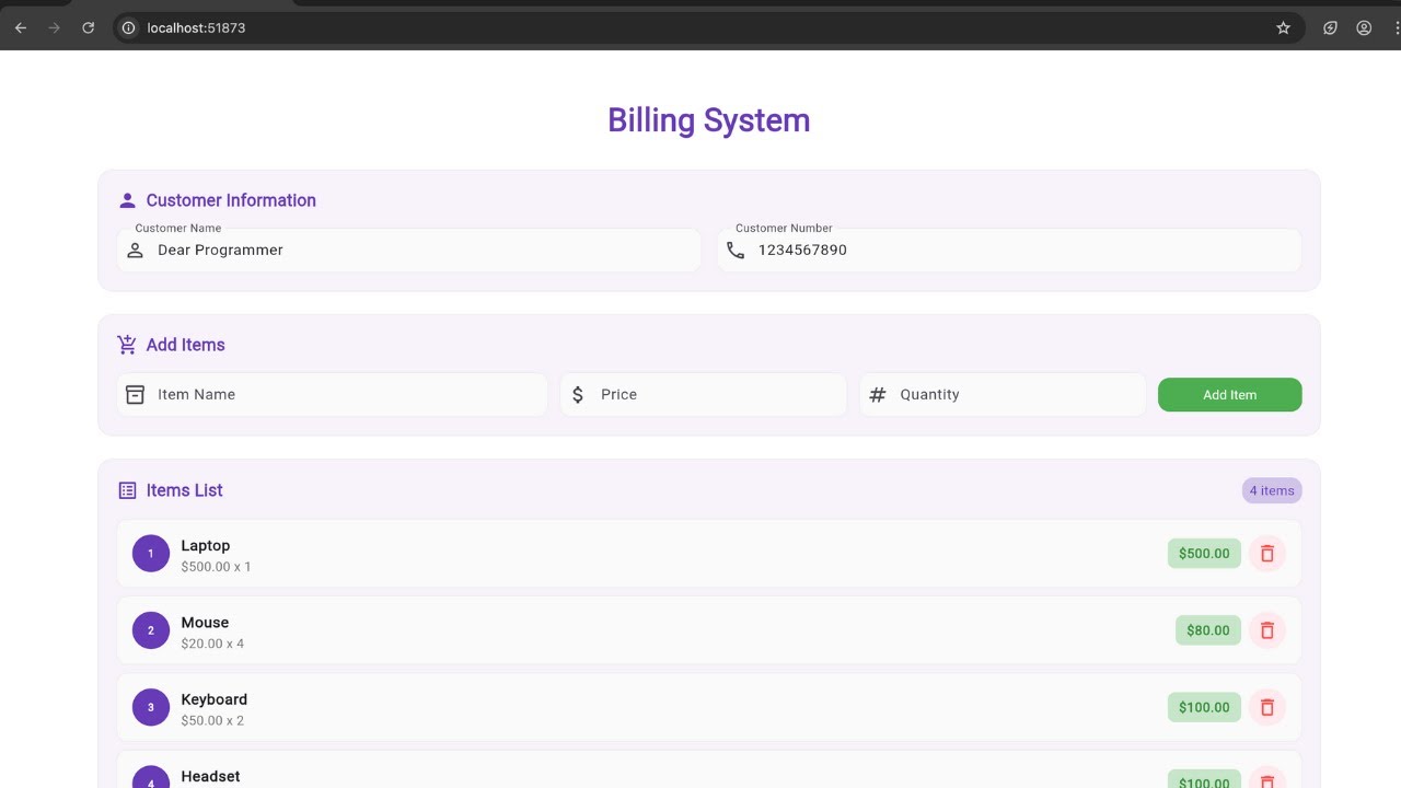 Billing System Web App in Flutter - Invoice Generator Web App Tutorial ...