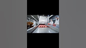 Unbelievable Automatic Cow Processing Machine #FactoryAutomation #MeatProcessing