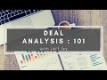 Deal Analysis 101