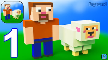 CubeCraft - Gameplay Walkthrough Part 1 Tutorial Level 1 Cube Craft World Craft 3D Android Gameplay