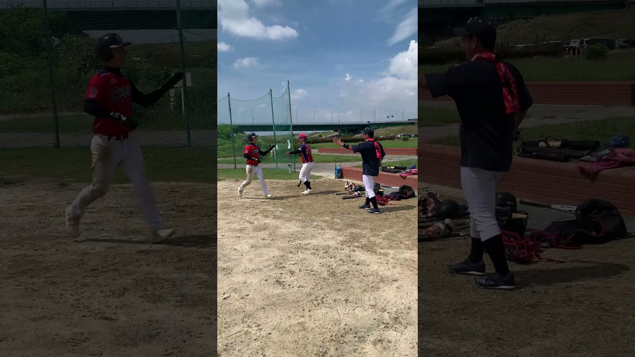 小林選手 第一号本塁打 #shorts #大阪草野球チーム #claimers