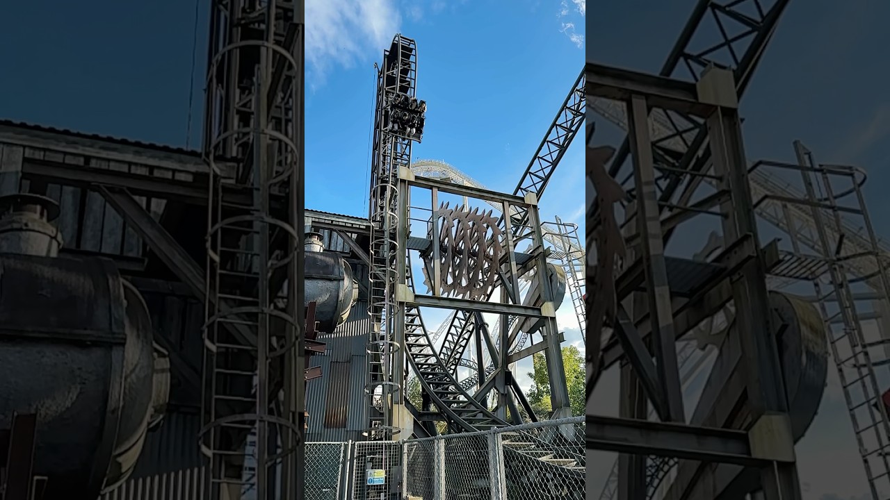 Saw: The Ride in slow motion! 