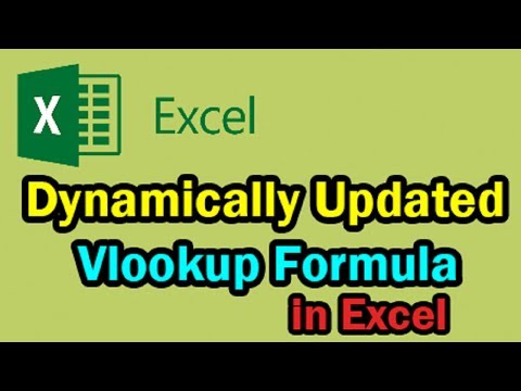 How to Create Dynamically Updated Vlookup Formula in MS Excel || Ms Excel Training