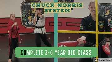 Complete Tiny Tiger (ages 3-6) Virtual Chuck Norris System Class - Focus Through Martial Arts