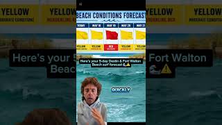 Destin Florida beach forecast 🌊 Here’s your 5-day surf and beach conditions update for Destin, Fort