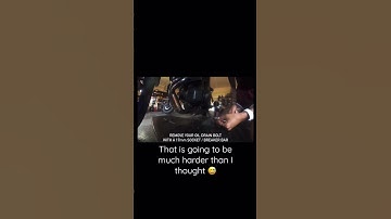 How To Remove Your Oil Drain Bolt