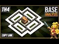 The new beast th4 hybridtrophydefense base 2023 town hall 4 hybrid base design  clash of clans