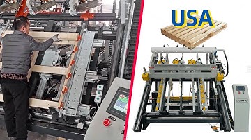 American Type Stringer Pallets Nailing Machine Wood Pallets Making Machine Production Lines