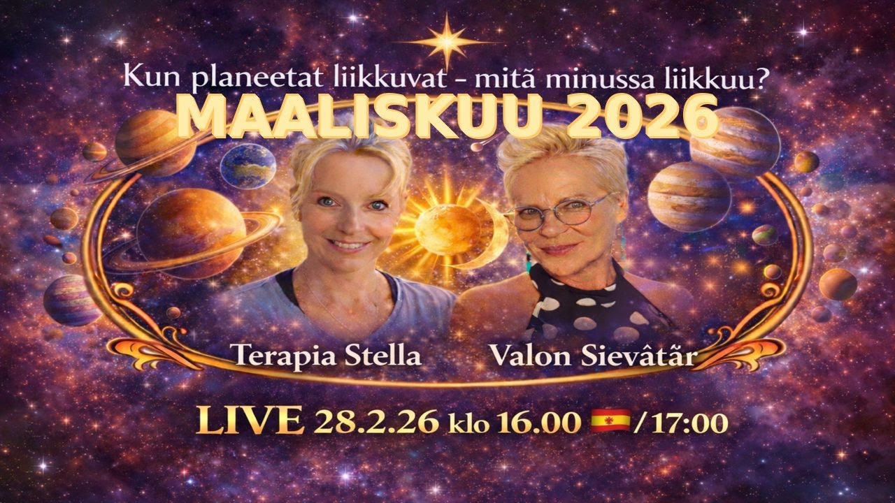 Kun Planeetat liikkuvat - Mitä minussa liikkuu Maaliskuu 2026