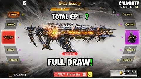 Buying and maxing out Mythic AK117 - Grim Ending full Draw CODM + full loadouts….. #cod #Ak117 