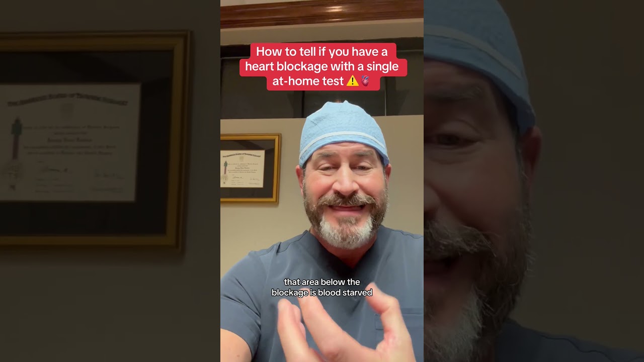 How to tell if you have a heart blockage with a single test #hearthealth #heartattack #heart #fypシ