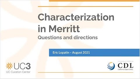 2021-08-16 NDSA Infrastructure Interest Group - Characterization