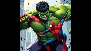 Hulk 💪 vs Spider-Man 🕷️ – Who Wins? 🏆#Shorts