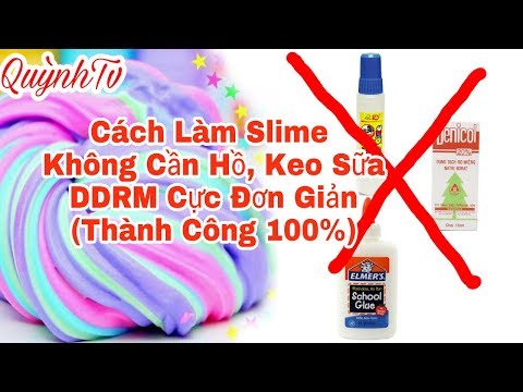 Video Cách Làm Slime không cần dùng Hồ,Keo Sữa hoặc dung... - youtube