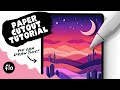 Easy Paper Cutout Effect in Procreate - Beginner Tutorial