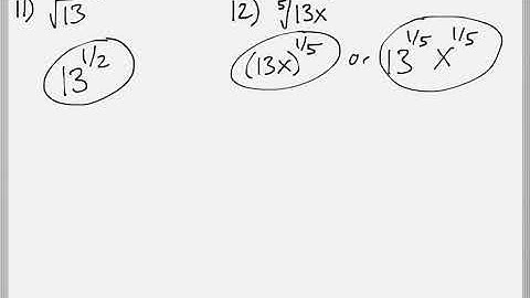 Math 119 : 8.3 #11, #12 (Intermediate Algebra Tutorial : Simplifying Rational Exponents)