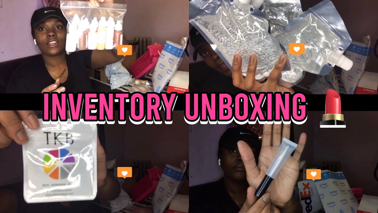 INVENTORY UNBOXING FOR MY NEW LIPGLOSS BUSINESS