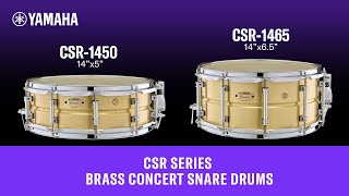 CSR Series – Brass Concert Snare Drums