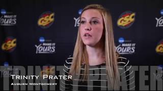 2017-18 GSC SAAC Spotlight, AUM's Trinity Prater