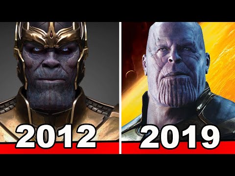 The evolution of Thanos through the years