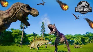 Juric World Fallen Kingdom Dinosaurs Escaping Volcano Explosion