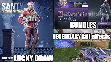 Cod mobile Fire side lucky draw , Legendary QXR secret santa gameplay & effects | season 13 Bundles