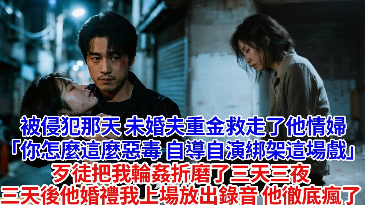 被侵犯那天，未婚夫重金救走了他情婦。「你怎麼這麼惡毒，自導自演綁架這場戲。」歹徒把我輪姦折磨了三天三夜。三天後他婚禮我上場放出錄音，他徹底瘋了。#婆媳故事#為人處世#生活經驗#情感故事#故事#小說