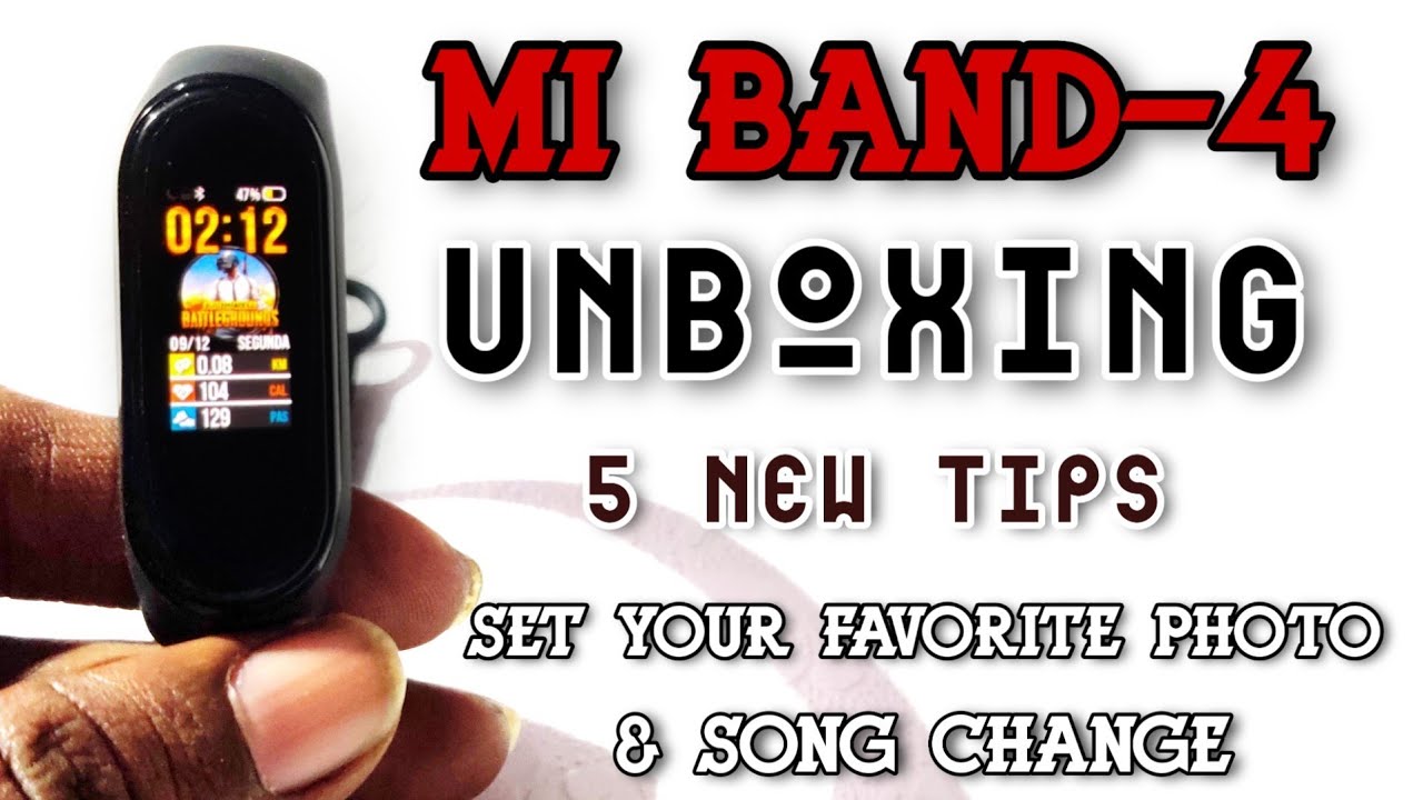 Mi Band 4 Unboxing 5 Tips And tricks Tamil| Mi Band 4 Set Your Photos|Song Change Heartbeat sensor