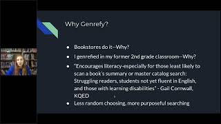 Big Talk From Small Libraries 2022: Genrefying the Small School Library