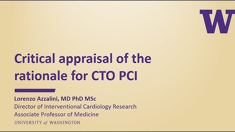 Critical appraisal of the rationale for chronic total occlusion percutaneous coronary intervention
