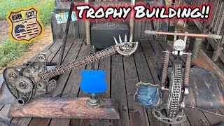 Building Trophies for the Burnout On 66 Car Show!