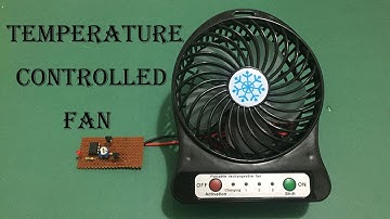 How to Make Temperature Controlled Fan very easy circuit video in Hindi / Urdu