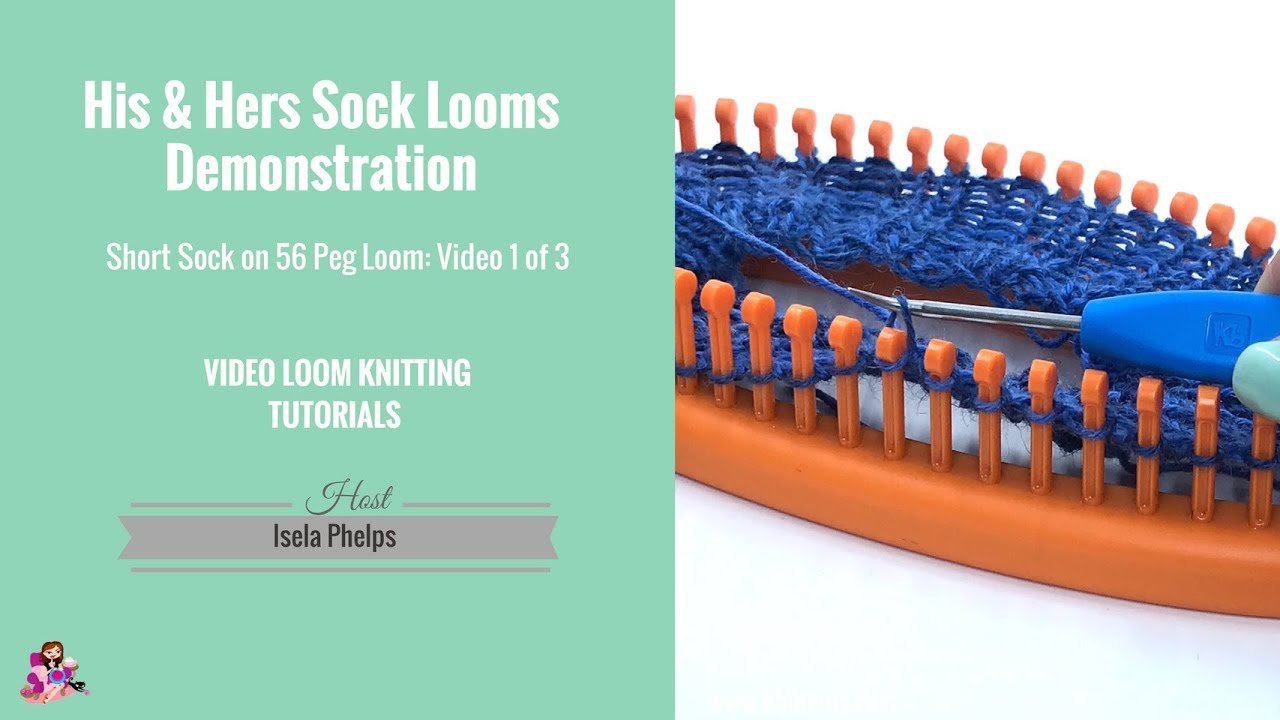 Loom knitting socks Video 1 of 3. YouTube