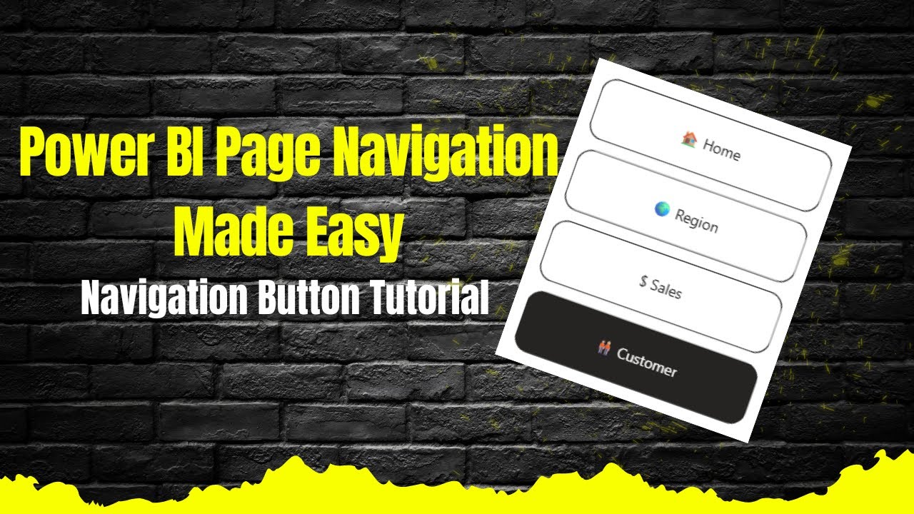 Power BI Page Navigation Buttons Tutorial — Create Interactive Page ...