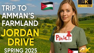 Hidden Green Side Of Amman, Jordan 🇯🇴 Relaxing Drive Spring 2026