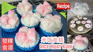 Rice Huat Kuih ️ 米饭发糕 (發粿) | Easy Recipe