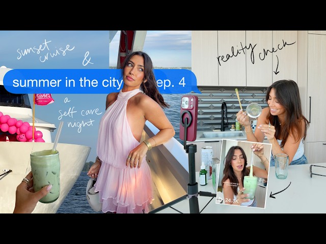 summer in the city (ep 4!)🌊: sunset boat cruise, trying new things & deep chats!