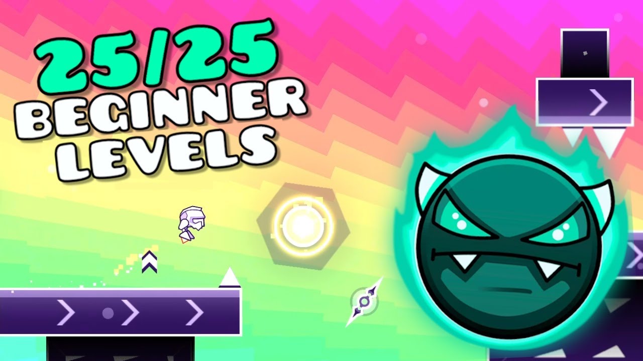 NEW RANK ACQUIRED - COMPLETING ALL BEGINNER DEMONS | Geometry Dash GDDP ...