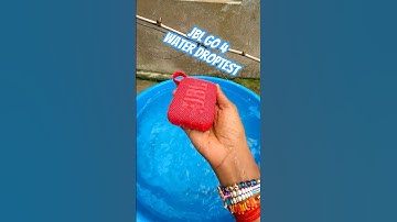 Jbl go 4 water drop test